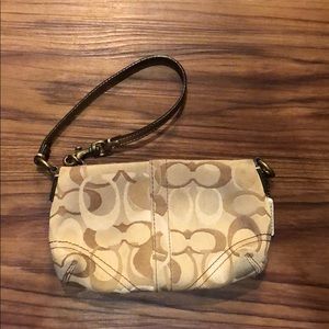 Coach clutch wristlet